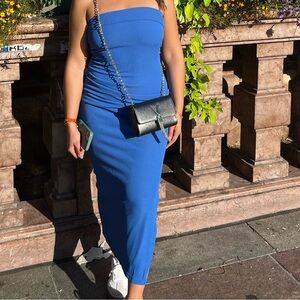 Blue bodycon dress size small
